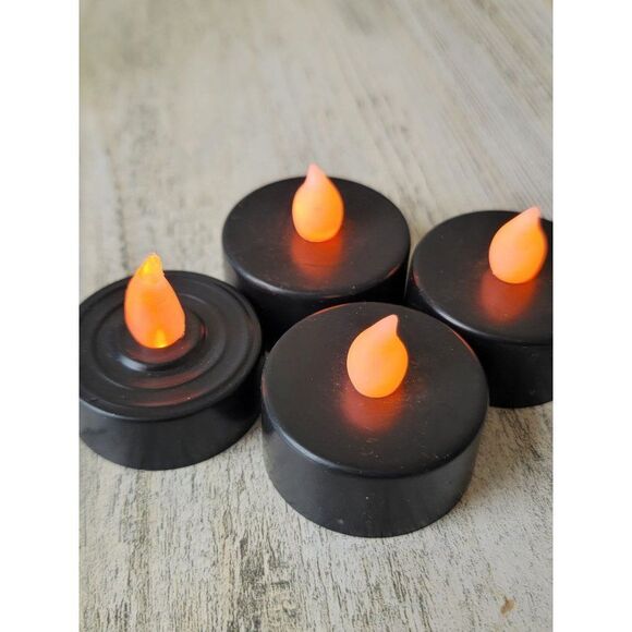 Black LED candle set Halloween home decor - Picture 2 of 4